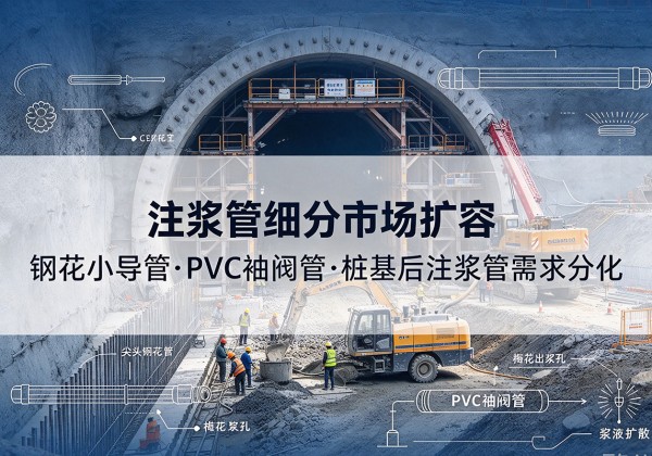 永城注浆管细分市场扩容，隧道钢花小导管、PVC 袖阀管、桩基后注浆管需求分化